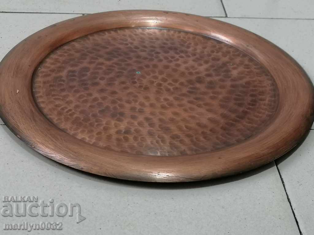 Old copper tray, sahan, copper, tray, pan - 5 Old copper tray, sahan, copper, tray, pan - 5
