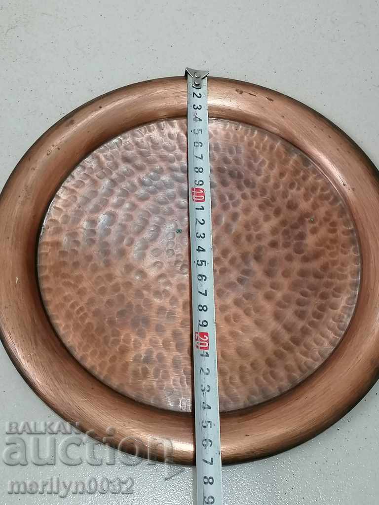 Old copper tray, sahan, copper, tray, pan - 6 Old copper tray, sahan, copper, tray, pan - 6