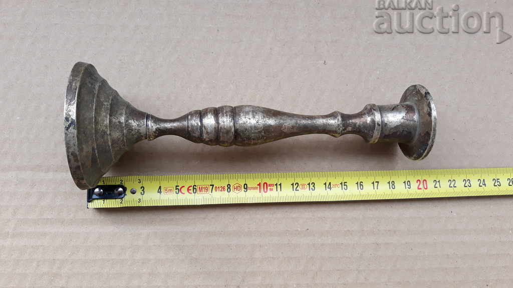 Delivery of Antique bronze candlestick, candle, lamp - 19th century Delivery of Antique bronze candlestick, candle, lamp - 19th century