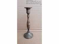 Antique bronze candlestick, candle, lamp - 19th century