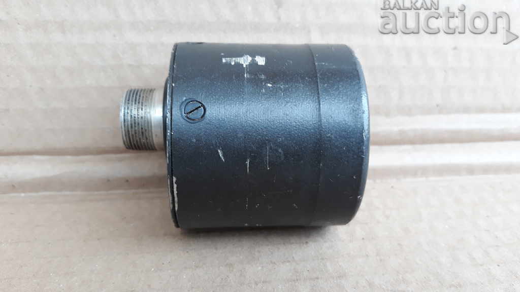 Delivery of Measuring instrument from an armored vehicle, antique, phosphorescent Delivery of Measuring instrument from an armored vehicle, antique, phosphorescent