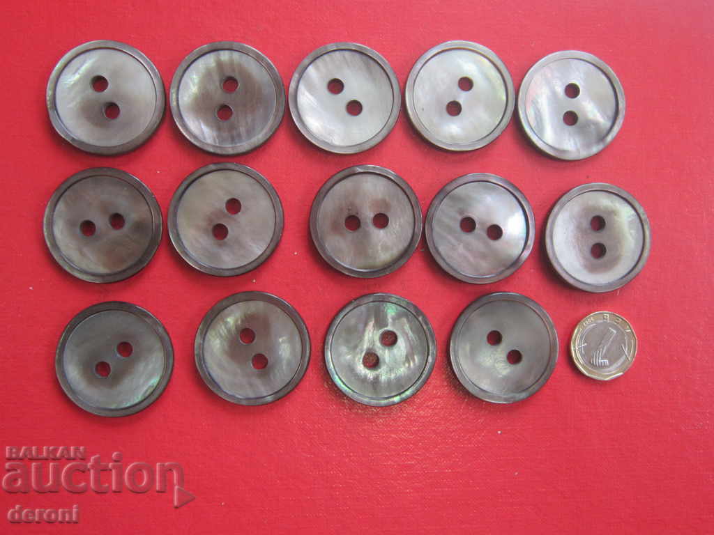 Vintage κουμπιά φυσικά μαργαριτάρι Κουμπιά με μαργαριτάρια