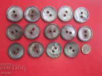 Старинни копчета естествен седеф Седефени копчета