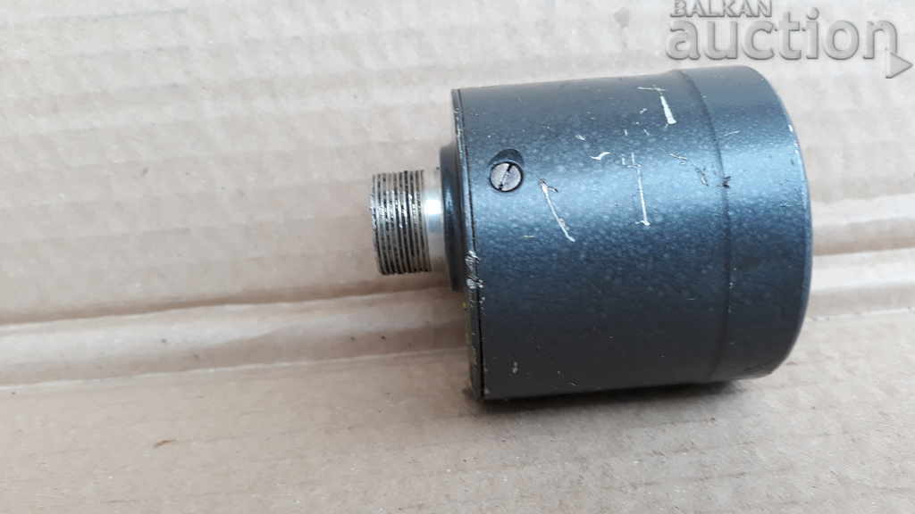 Delivery of Measuring instrument from an armored vehicle, antique, phosphorescent Delivery of Measuring instrument from an armored vehicle, antique, phosphorescent