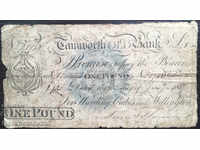 Marea Britanie Tamworth Bank 1 Pound 1817