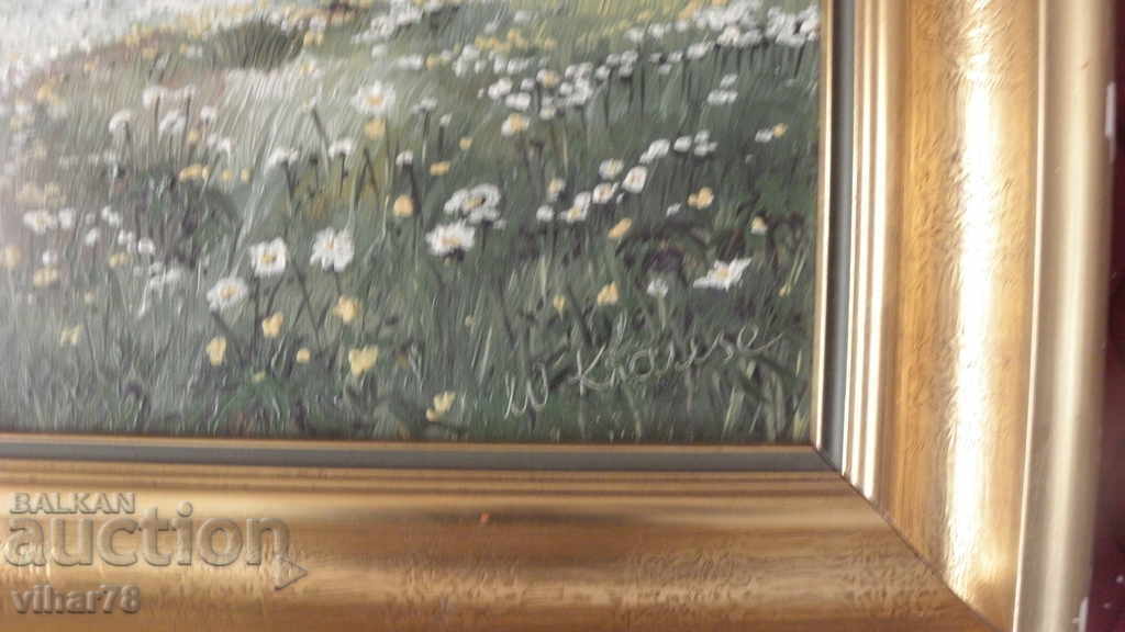 Auction LARGE PICTURE PAINTED ON CANVAS Auction LARGE PICTURE PAINTED ON CANVAS