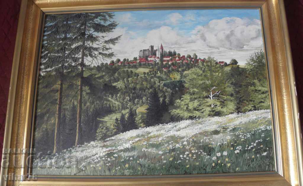 LARGE PICTURE PAINTED ON CANVAS - 5 LARGE PICTURE PAINTED ON CANVAS - 5