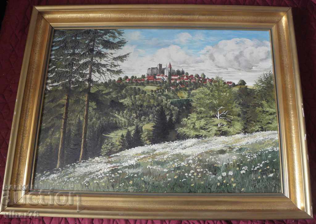 LARGE PICTURE PAINTED ON CANVAS LARGE PICTURE PAINTED ON CANVAS