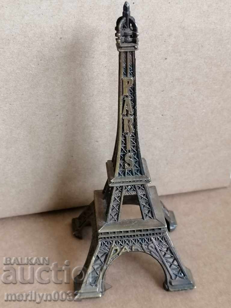 Brass model of the Eiffel Tower souvenir from Paris