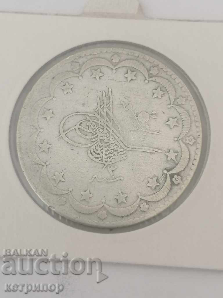 Delivery of 20 kurusha 1293/3 Turkey Ottoman silver