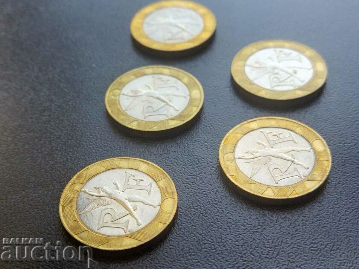 France 5 x 10 francs 1988, 89, 90, 91 and 92. - 6 France 5 x 10 francs 1988, 89, 90, 91 and 92. - 6