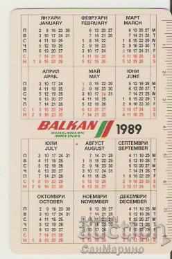 BGA Balkan Calendar 1989 with price 2.00 BGN | € 1.02