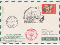 1976. Austria. Balloon mail. Card.