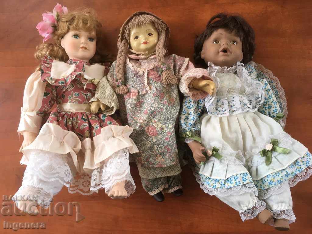 DOLL TOY PORCELAIN HEAD AND LIMBS GLASS EYES - 7 DOLL TOY PORCELAIN HEAD AND LIMBS GLASS EYES - 7