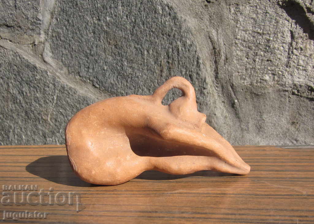 Old Bulgarian ceramic whistle figurine statue naked woman with price 80.00 BGN | € 40.90 Old Bulgarian ceramic whistle figurine statue naked woman with price 80.00 BGN | € 40.90