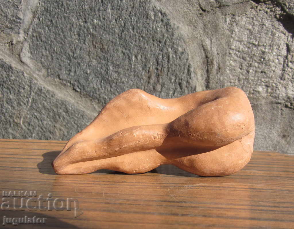 Auction Old Bulgarian ceramic whistle figurine statue naked woman Auction Old Bulgarian ceramic whistle figurine statue naked woman