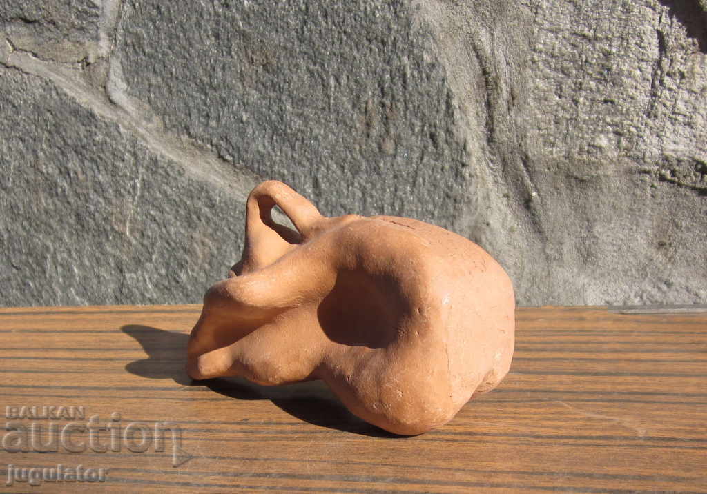 Old Bulgarian ceramic whistle figurine statue naked woman - 6 Old Bulgarian ceramic whistle figurine statue naked woman - 6