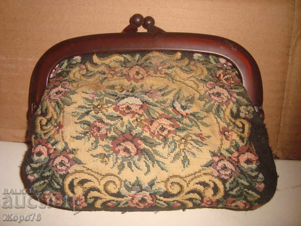 Old VINTAGE CASE OF EMBROIDERY FABRIC FOR GLASSES OR OTHER THINGS with price 10.00 BGN | € 5.11