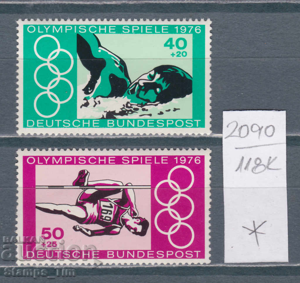 118K2090 / Germania GFR 1976 Olimpiada sportivă (* / **)