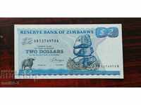 Zimbabwe $ 2 1983 UNC