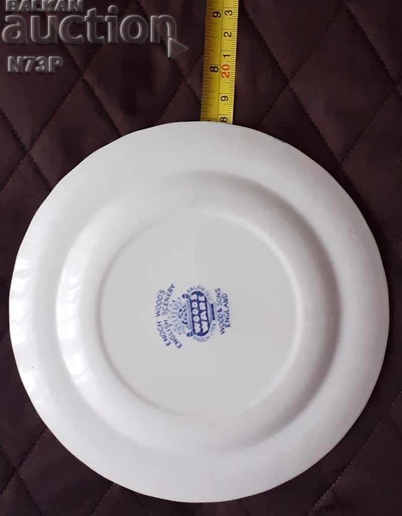 OLD PORCELAIN PLATE. MADE IN ENGLAND. - 6 OLD PORCELAIN PLATE. MADE IN ENGLAND. - 6
