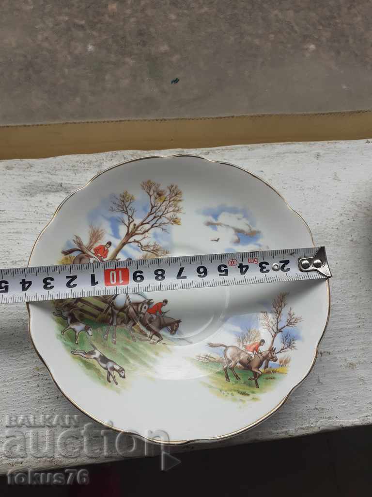 Old English porcelain saucers - 5 Old English porcelain saucers - 5