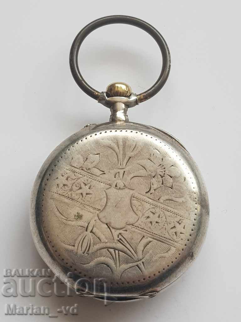 Pocket silver watch - 7