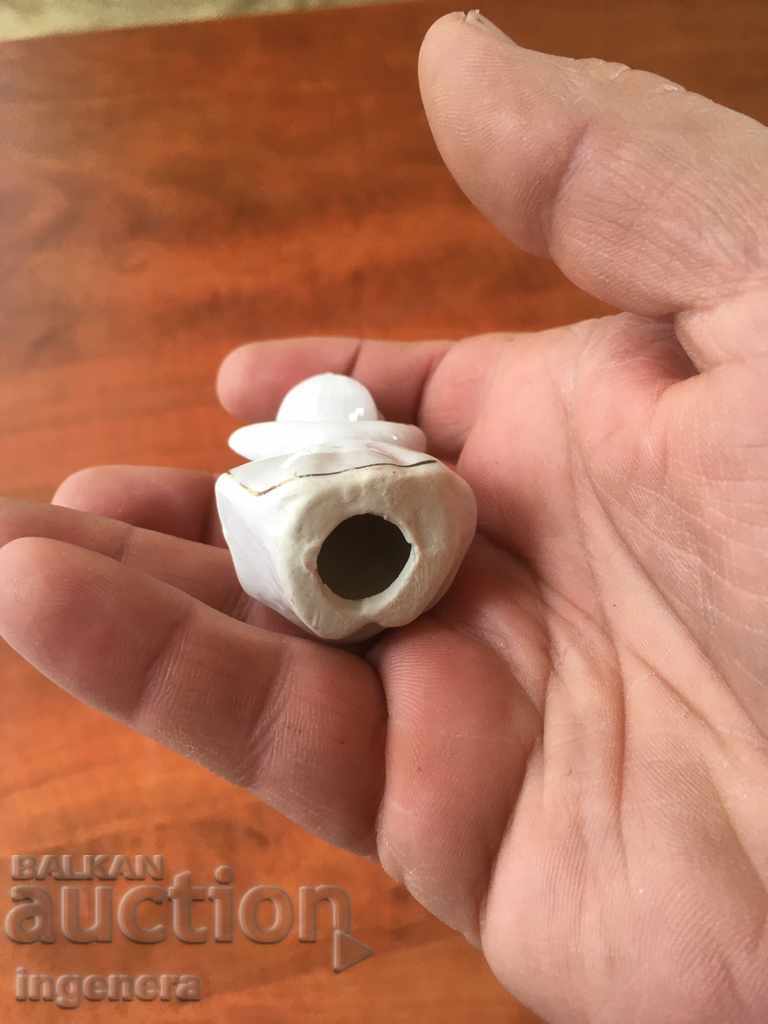 PORCELAIN FIGURE STATUTE GOLD FLUTIST - 5 PORCELAIN FIGURE STATUTE GOLD FLUTIST - 5