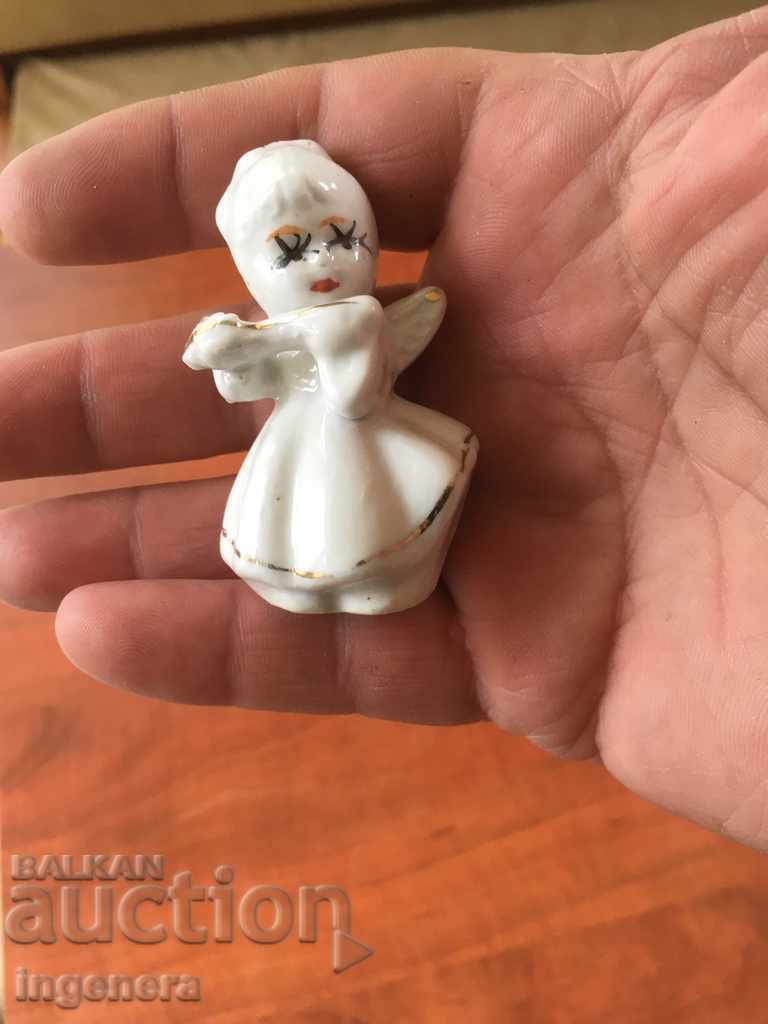 STATUT FIGURA PORCELAN FLAUTIST DE AUR