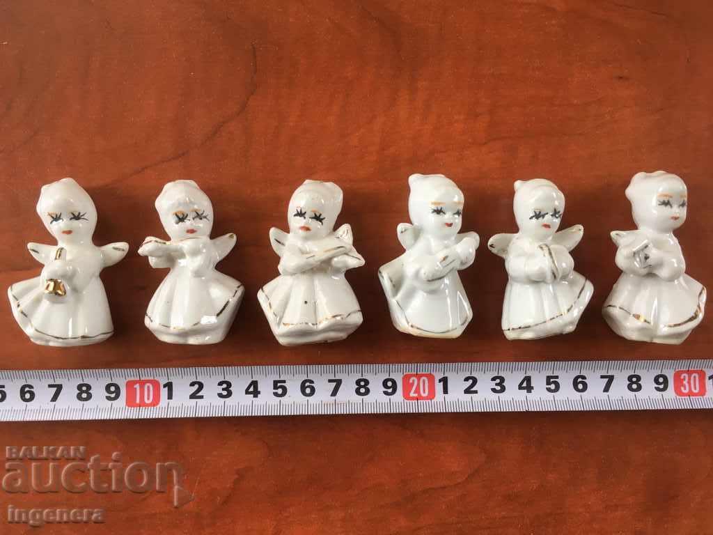 PORCELAIN FIGURE STATUTE GOLD THE VIOLIN - 6 PORCELAIN FIGURE STATUTE GOLD THE VIOLIN - 6