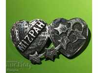 Old British military badge for sale - WWII (silver)