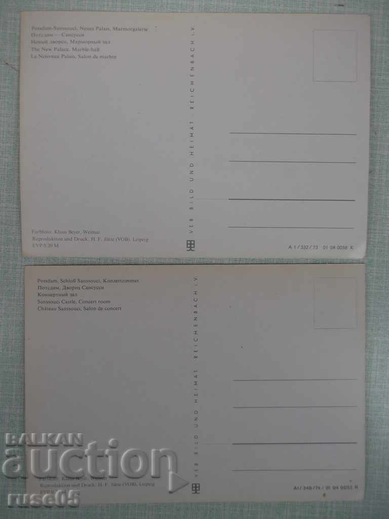 Lot of 4 pcs. Potsdam - Sanssouci cards - 6 Lot of 4 pcs. Potsdam - Sanssouci cards - 6