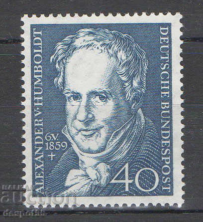 1959. Germania. 100 de ani de la moartea lui Alexander von Humboldt.