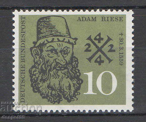 1959. Germany. 400th anniversary of the death of Adam Rhys.