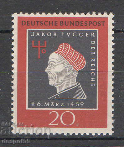 1959. Germany. 500th anniversary of the birth of Jacob Fuger.