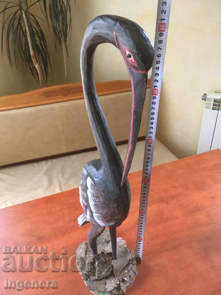 SCULPTURE FIGURE BIRD WOOD CARVING with price 48.00 BGN | € 24.54