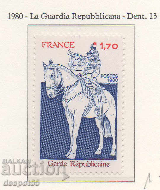 1980. France. Reorganization and naming of Rep. guard.