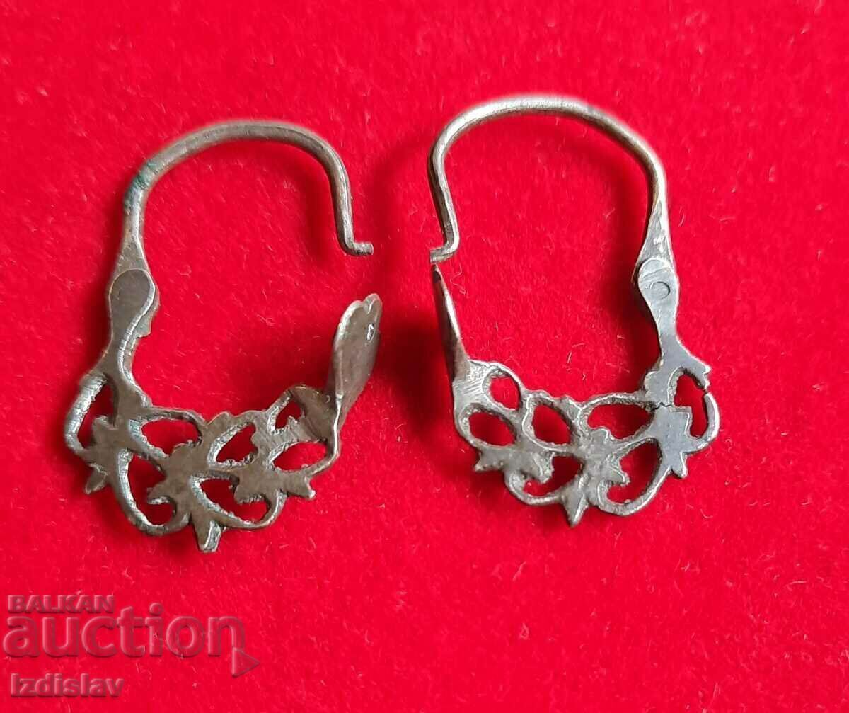 A pair of antique renaissance silver earrings with price 50.00 BGN | € 25.56