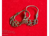 A pair of antique renaissance silver earrings