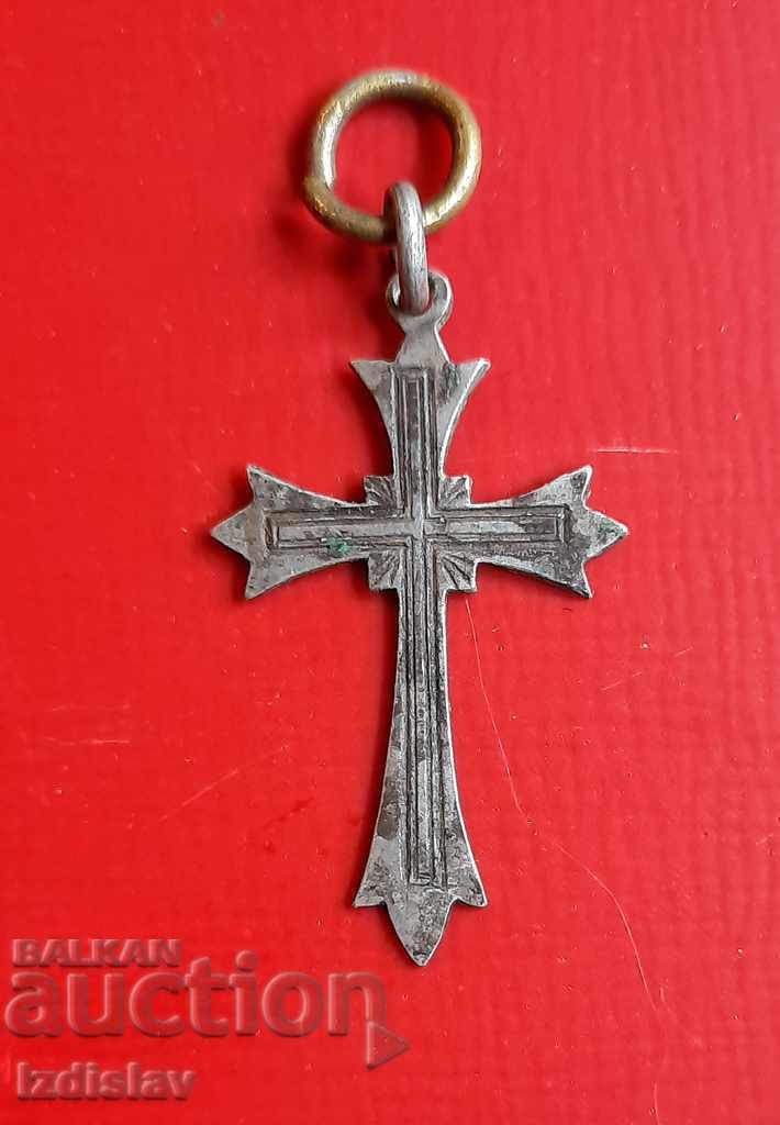 An old silver cross