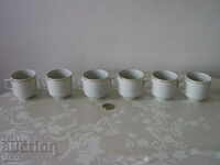 6 Bulgarian porcelain cups