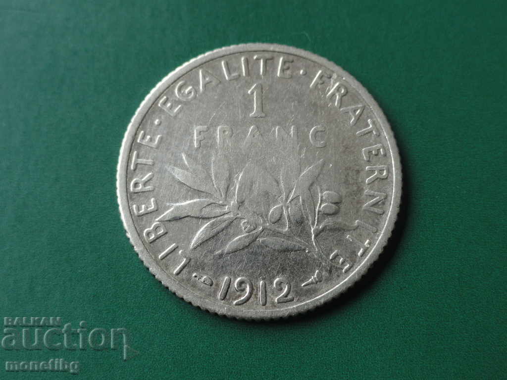 Auction France 1912 - 1 franc Auction France 1912 - 1 franc