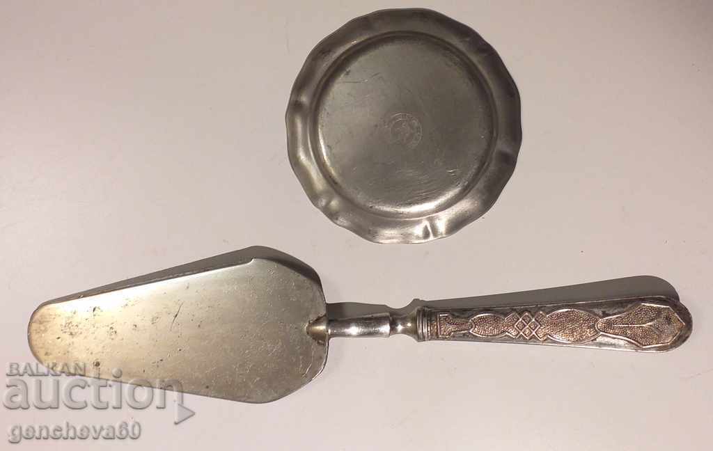 Χαραγμένη σπάτουλα σερβιρίσματος με πιατάκι - 7 Χαραγμένη σπάτουλα σερβιρίσματος με πιατάκι - 7