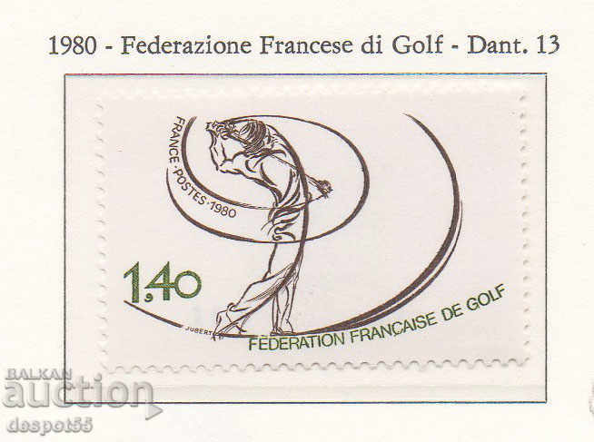 1980. Γαλλία. Γαλλική Ομοσπονδία Γκολφ.