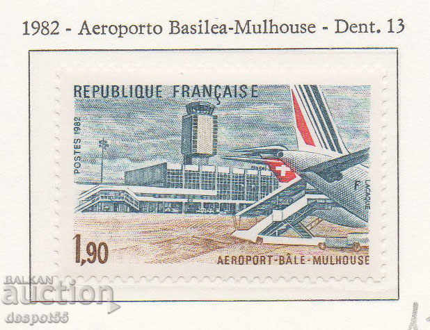 1982. Γαλλία. αεροδρόμιο Basel-Mulhouse.