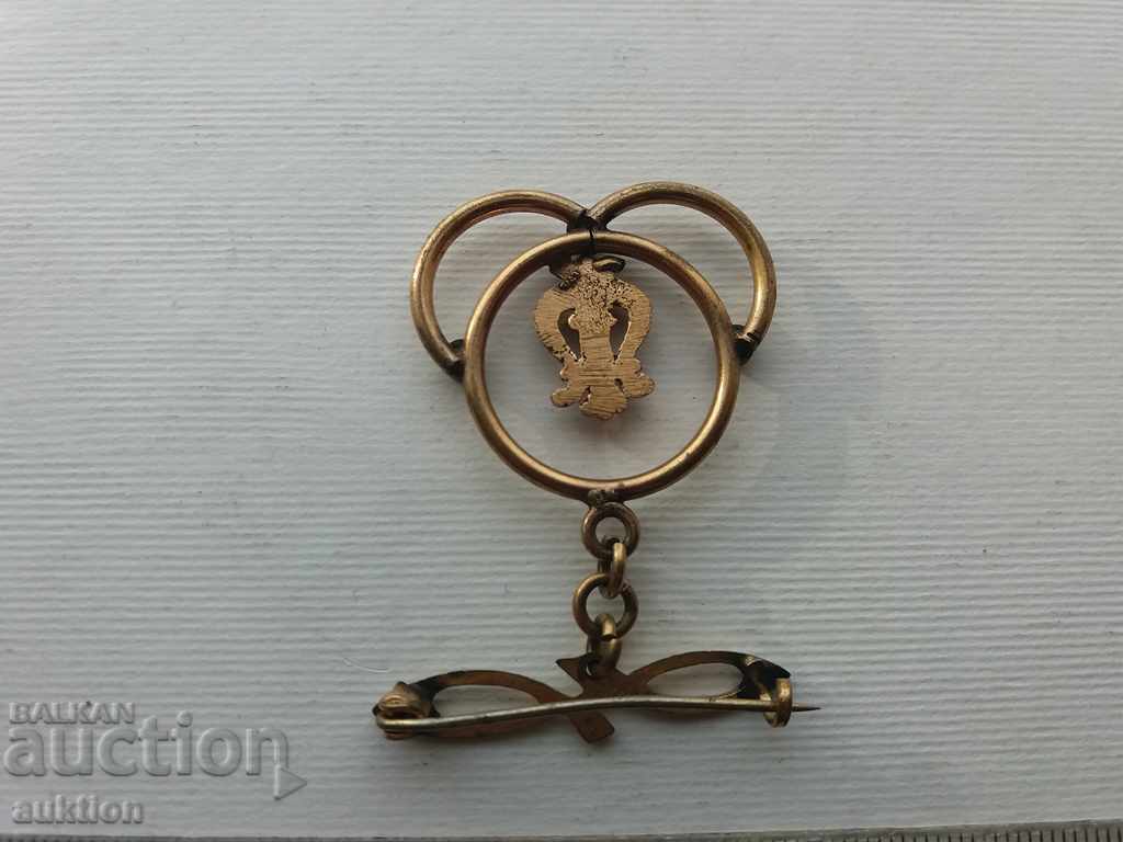 HORP - BROOCH, GOLDEN - 6 HORP - BROOCH, GOLDEN - 6