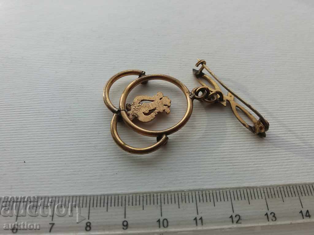 HORP - BROOCH, GOLDEN - 7 HORP - BROOCH, GOLDEN - 7
