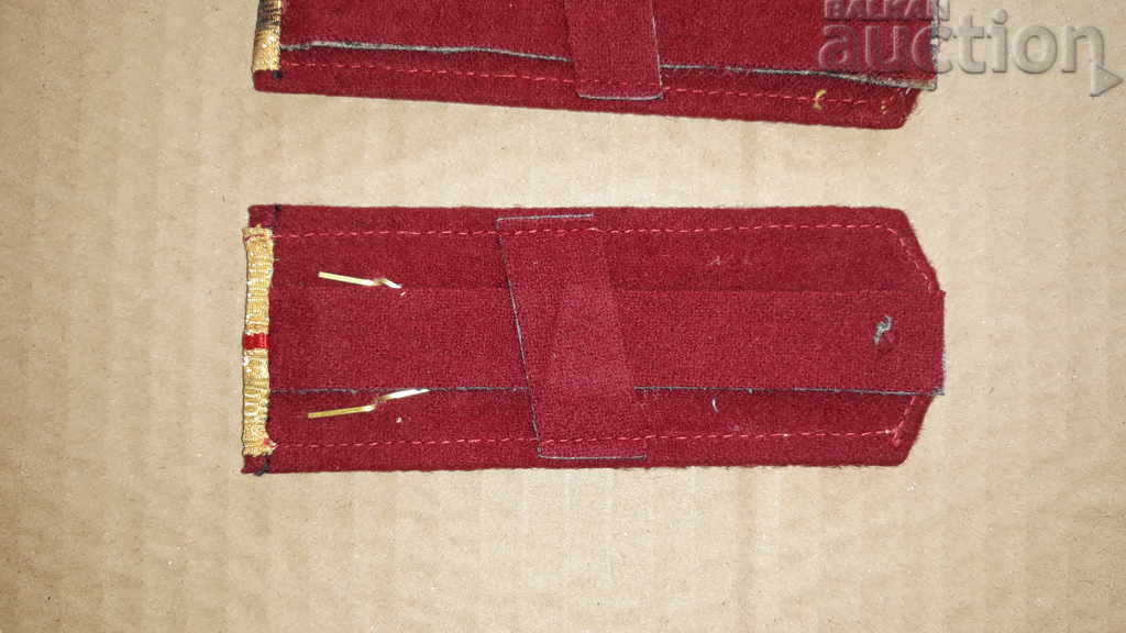 purl epaulets VNVU Vasil Levski 70s not worn lieutenant - 5 purl epaulets VNVU Vasil Levski 70s not worn lieutenant - 5