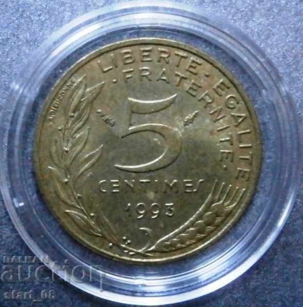 Franta 5 centime 1993