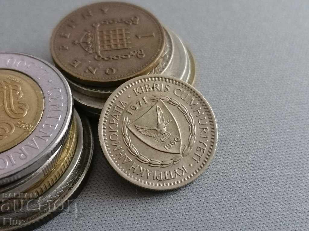 Coin - Cyprus - 25 cents | 1971 with price 5.40 BGN | € 2.76 Coin - Cyprus - 25 cents | 1971 with price 5.40 BGN | € 2.76